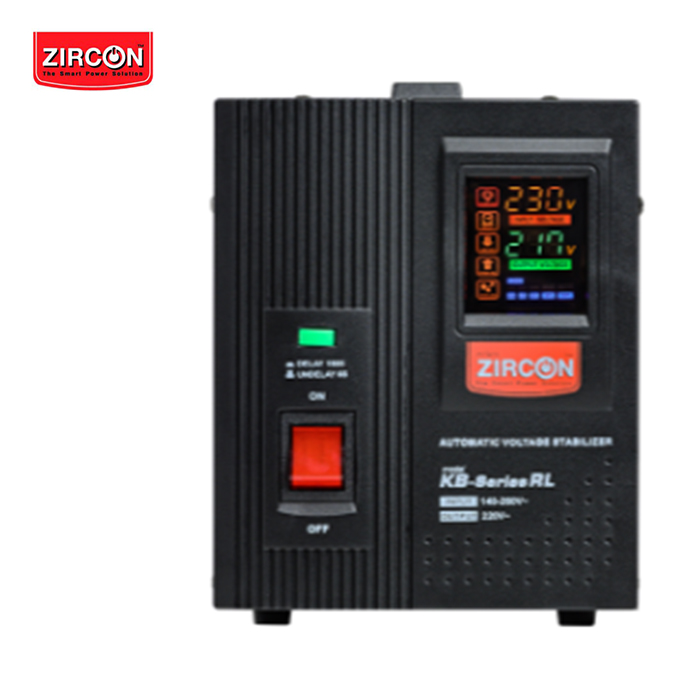 Zircon เครื่องปรับแรงดันไฟฟ้าอัตโนมัติ Automatic Voltage Stabilizer (AVS) 1000VA KB-Series RL-1000VA
